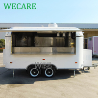 WECARE Mobile Gelato Chariot Café Thé Jus Bar Foodtruck Pizza Four Burger BBQ Remorque Food Truck avec Cuisine Entièrement Équipée