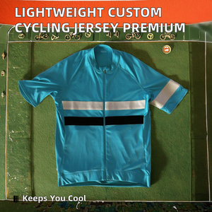 เสื้อจักรยานแขนสั้นแบบยูนิเซ็กซ์ น้ำหนักเบา ระบายอากาศได้ดี ผลิตจากโพลีเอสเตอร์ 100% พร้อมลายพิมพ์แบบรีดร้อน - Product Image 2