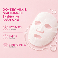 Masque facial éclaircissant au lait d'ânesse et à la niacinamide Aichun, hydratant, éclaircissant, unifie le teint, masques en feuille pour le visage, vente en gros