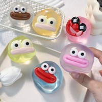 En gros, Jouet anti-stress à presser en gel de vaseline et huile de coco, avec expression amusante et grands yeux, moche et mignon, jouet de bureau