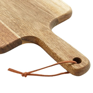 Tabla de cortar rectangular rústica de madera de acacia con asa, bandeja para presentación de alimentos, ideal para barbacoas, procedente de Vietnam. - Product Image 5