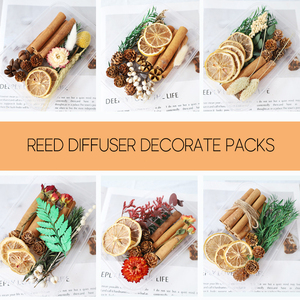 Difusor de caña de aromaterapia de canela hecho a mano con flores secas adornos de madera sin fuego DIY decoración regalos suministros para manualidades - Product Image 2