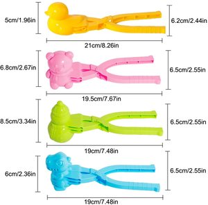 4 Pcs/Set Snowball Maker Clips en forme <span class=keywords><strong>de</strong></span> <span class=keywords><strong>canard</strong></span> Snow Ball Maker Clips Clamps Outdoor Winter Snowball Maker for Kids - Product Image 2
