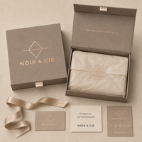Boîte pliante magnétique personnalisée, design artistique portable, étanche, écologique, impression de logo personnalisée en or pour écharpe