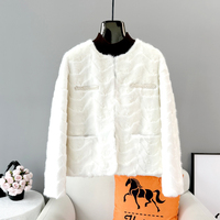 2023 Winterkollektion Damen 100% Echtpelz Slim Parka Bürodamen Kurze Nerzpelzjacke mit Polyesterfutter JT3466