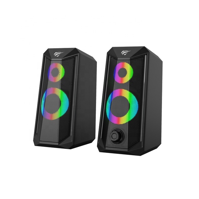 Sk202 Havit Indoor Desktop Falante Alto Falante Audio Usb Pc Computer Laptop 2.0 Active Gaming Speakers RGB