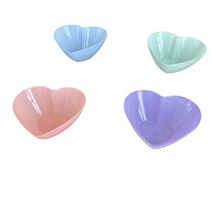 CASAMAX WL AA-1807 - Juego de Tazones de Plástico con Forma de Corazón, Bonitos, Lujosos, Duraderos, Elegantes, Portátiles, Ecológicos, Creativos, con Estilo, Premium - Product Image 1