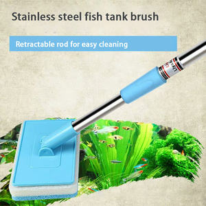 Accessoires d'<span class=keywords><strong>aquarium</strong></span> Ensemble de nettoyage pour <span class=keywords><strong>aquarium</strong></span> Brosse de nettoyage rétractable pour attraper des poissons et des <span class=keywords><strong>algues</strong></span> Brosse de nettoyage pour vitres - Product Image 2