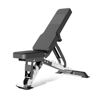 Banco de Pesas Ajustable Comercial, Respaldo de 10 Niveles, Asiento de 3 Niveles, Estructura de Acero Resistente de 350-600 kg, Banco de Fitness