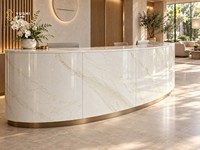 Revêtement mural en pierre naturelle flexible YUSHI, feuille de marbre ultra-fine en rouleau pour les projets d'aménagement intérieur de villas et d'hôtels