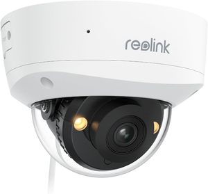 Caméra de sécurité PoE Reolink P337 4K, caméra tourelle anti-vandalisme IK10, 8MP, détection humaine/véhicule/animal, vision nocturne couleur, caméra IP - Product Image 1