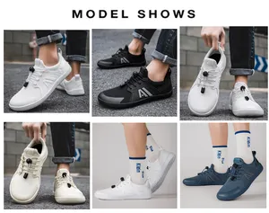 Casual Walking Natural Foot Shaped Shoes 0 Drop Footwear Men Minimalist Sneaker Wide Width Barefoot Shoes
