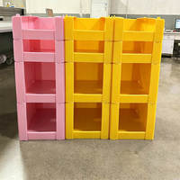 Bacs de stockage personnalisés à ouverture frontale pour entrepôt, en plastique ondulé empilable, en PP Coroplast, boîtes de rangement creuses pour vêtements