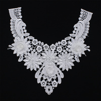 Bon marché Prix Broderie Indienne Brodée Dentelle Col Cou Garniture Dentelle Col Broderie Applique Pour Enfants