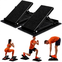 Wellshow Sport Squat Wedge Planche inclinée réglable en acier pour fitness et yoga, étireur de mollets, durable/stable