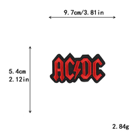 Patchs de luxe en gros pour créateurs, broderies hip-hop et rock, thermocollants en sergé, patchs 3D personnalisés avec logo pour vêtements et chapeaux