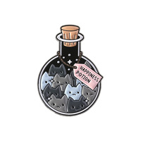 Badge broche animaux mignons style anime, pour vêtements, chapeaux, épinglette en émail, badge métallique personnalisé