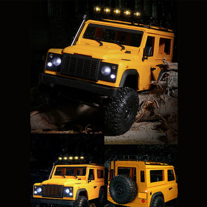 Camion tout-terrain télécommandé MN 98 2.4G en métal, à quatre roues, avec porte-bagages de toit, lumières LED, jouet de loisir pour enfants - Product Image 6