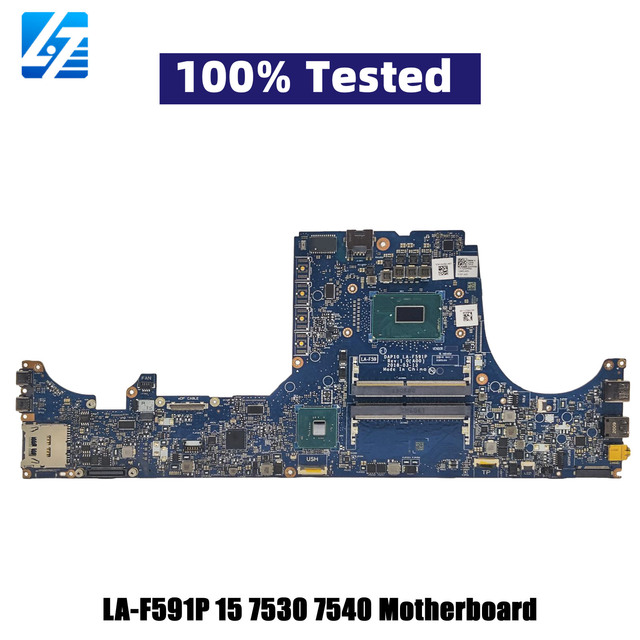 LA-F591P Notebook Mainboard for Dell Precision 7530 Laptop Motherboard With I5 I7 I9 8th CPU 02NRRM 0Y0MPW 0XM3HC 100% Tested OK