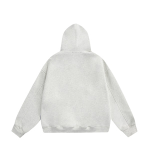 Sweat à capuche oversize en molleton français avec perles 3D et strass personnalisés, style streetwear – Pull respirant en polyester/coton pour l'automne - Product Image 5