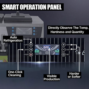 Machine à glace molle <span class=keywords><strong>SKL</strong></span>-S20B neuve en acier inoxydable 4,3 L à 3 saveurs avec moteur pour utilisation sur table - Product Image 5