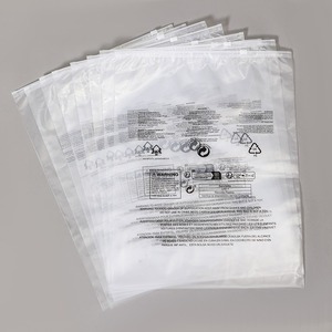 High Quality Matte Frosted Zipper <b>Bag</b> Clothing <b>Packaging</b> <b>Bag</b> Reusable Zip Lock Garment <b>Bag</b> With Custom Logo Apparel Storage OEM - Product Image 1