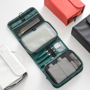 Custom logo Waterproof Folding Travel Hanging Hook Toiletry Makeup Cosmetic <b>Bag</b> Portable <b>Shower</b> Organizer Removable <b>Bag</b> - Product Image 3