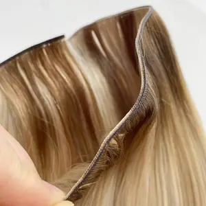 2024 New Trend Seamless Installation Volume Genius Weft Hair Extensions Human Hair