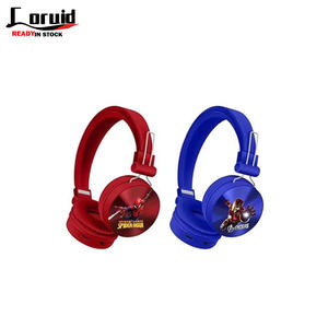 Casque sans fil pliable créatif pour enfants, motif dessin animé populaire, insecte, ours, Iron Man, Superman, écouteurs pour garçon, cadeau - Product Image 1