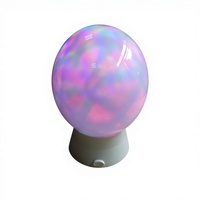 Lampe de nuit LED RGB à changement de couleur, dimmable, effet kaléidoscope, 6 pouces, ABS, pour la maison et l'hôtel, idée cadeau