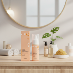 Crema Facial Iluminadora SOQU Synergy con Vitamina C+E, Hidratante, Calmante y Masajeadora, 250ml, KBeauty Coreana - Product Image 3