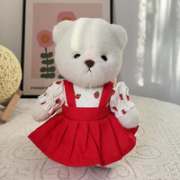 Tenue de Robe Adorable pour Ours en Peluche Lina de 20 cm – Créez Vos Propres Animaux en Peluche – Vêtements pour Ours à Construire – Saint-Valentin