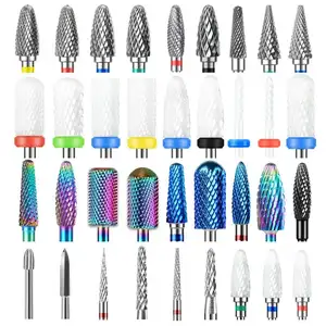 Hot Different Style Nail Drill Bits Rotate Electric Ceramic Milling Cutter For Manicure Gel Polish Remover Nail Files Pedicure