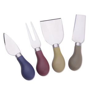 DF01 Venta al por mayor de cuchillos de queso de acero inoxidable personalizados, cuchillo para untar mantequilla, herramienta de repostería, juego de 6 cuchillos para queso - Product Image 6