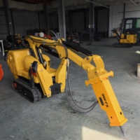 Mini excavatrice MR110 Robot de démolition pelle télécommandée alimentée par batterie au Lithium adaptée à la mine de tunnel de maison de pipeline