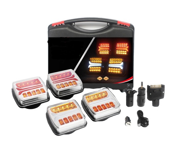 12V Led Wireless Magnetic Trailer Light Kit for Trailers