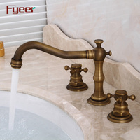 Fyeer robinet d'eau de lavabo en laiton Antique largement répandu