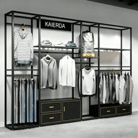 Porte-vêtements pour magasin de vêtements, porte-vêtements sur pied, logo personnalisé, présentoir d'exposition