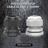 Presse-étoupe industrielle Rendian IP68 PG M12-M63 PG7-PG48, type métrique, antidéflagrante Atex, en nylon, multi-trous, basse/haut tension, 2-100mm
