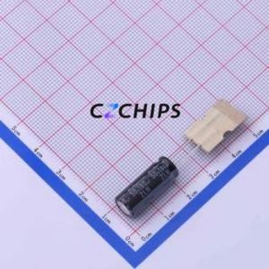 Condensador Electrolítico de Aluminio de Orificio Pasante 50ZLH180MEFCT78X20, Orificio Pasante, D8xL20mm 180uF 20% 50V 3.5mm - Product Image 1
