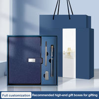 Coffret Cadeau Carnet 2026 Luxe Personnalisable avec Stylo à Bille pour Salon Professionnel, Petite Entreprise, Souvenir Premium