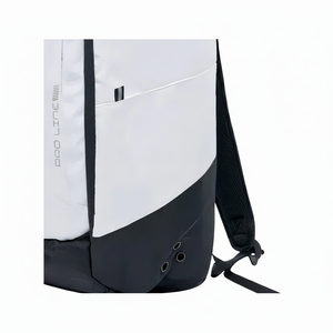 กระเป๋าเป้สะพายหลังคุณภาพสูงทันสมัยอเนกประสงค์ ทนทาน กันน้ำ ผลิตจากโพลีเอสเตอร์ 1680D สีขาว-ดำ ปิดด้วยซิป เหมาะสำหรับทุกเพศ - Product Image 1