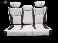 Canapé-lit de luxe pour voiture, utilisé pour la conversion de véhicule avec fonction coulissante et accoudoir central, sièges couchants pour bus