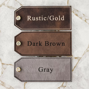 Cá nhân khắc laser giả da Tên tag tùy chỉnh thả tag laserable giả da giáng sinh thả thẻ - Product Image 3