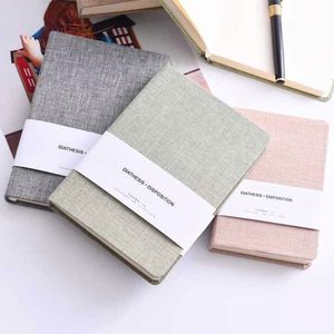 <b>Custom</b> Printed Hardcover Thick Cloth Notebook Lay Flat Hardbound Cover Linen Journal Promotion <b>Diary</b> School Supplies - Product Image 4