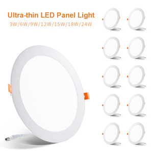 2025 Commercial Use <strong>LED</strong> Panel Lights <strong>Ceiling</strong> 3w/6w/9w/12w/15w/18w/24w/36w Panellights For Offices Coffee Shop 3000K 4000K 6500K