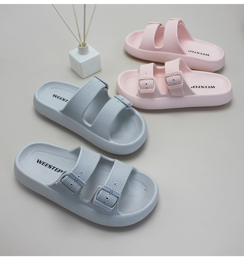 Women Summer Soft EVA Slippers Thick Platform Bathroom Men Slides Slippers