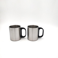 Mug de voyage isotherme à double paroi de 220 ml avec poignée mousqueton
