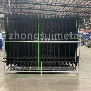 5ft x6ft rèn sắt hàng rào đen kim loại hàng rào bảng điều chỉnh nhiều loại sắt hàng rào vườn và cổng - Product Image 5