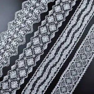 Neueste luxuriöse Perlen-und Pailletten schnürsenkel French Mesh Lace Fabric Material